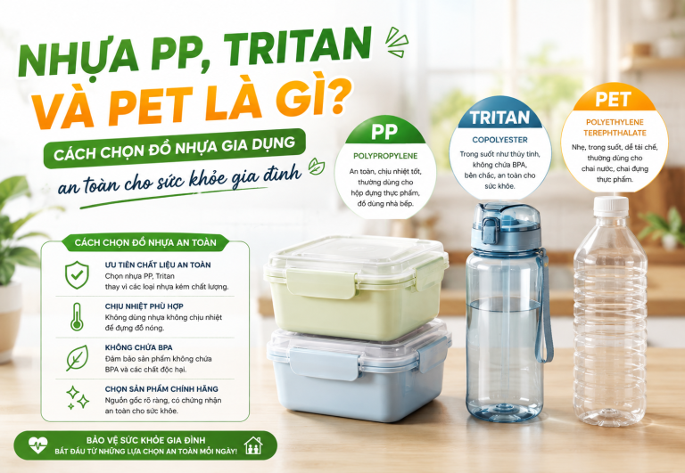 NHỰA PP, TRITAN VÀ PET LÀ GÌ? CÁCH CHỌN ĐỒ NHỰA GIA DỤNG AN TOÀN...